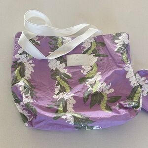 ALOHA Collection Lavender Floral Tote